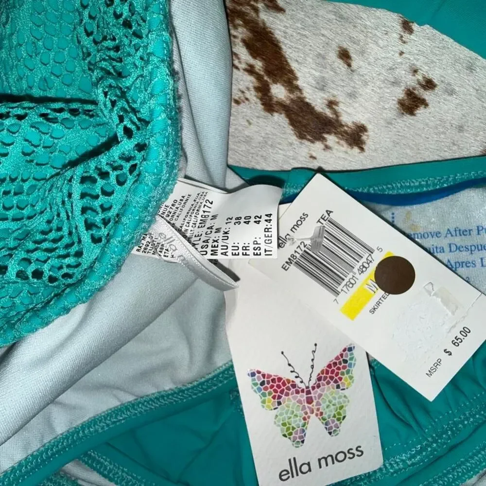 Ella-moss Women's Blue and Green Bikini-and-tankini-bottoms